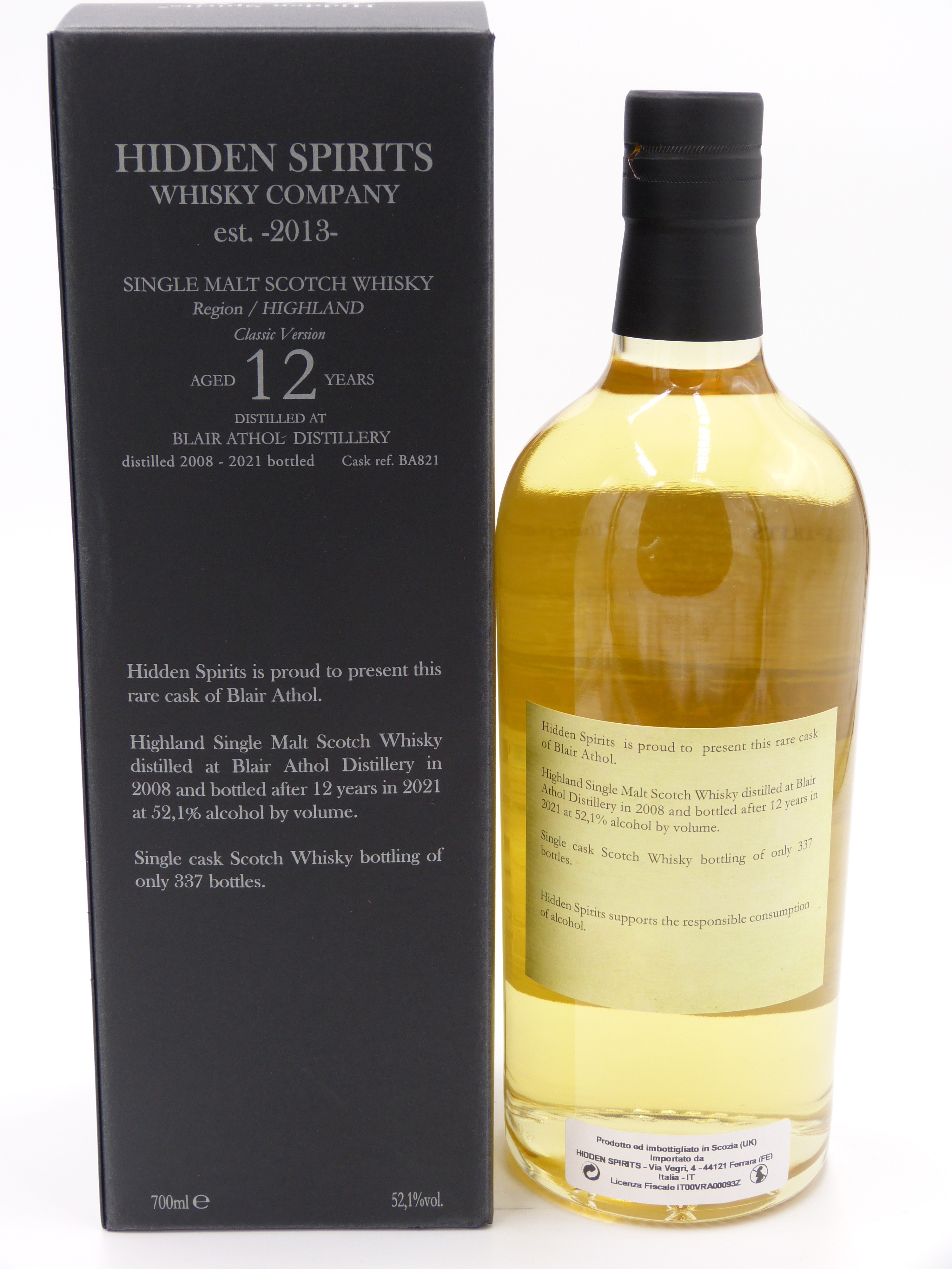 Blair Athol 12y - Hidden Spirits